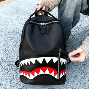 1pc Sweet & Cool Cute Backpack, Fashion Travel Backpack Men's Large Capacity Shoulder Bag Waterproof Dirt Resistant Wearable
