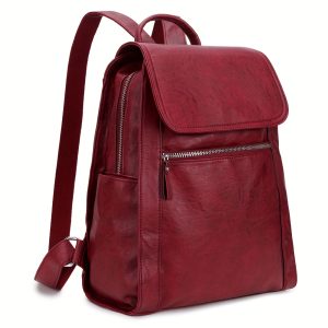 Backpack Purse For Women, Lightweight Fashion Faux Leather Small Travel Daypack With Multiple Pockets